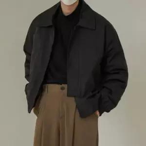 남성 오버핏 블루종 캐주얼 라운드넥 포켓 아우터 DMS-JUA-Q4121612