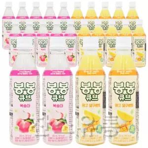 혼합세트 해태음료 봉봉 큐브 350ml 복숭아 12pet + 망고 요구르트 12pet / 혼합24pet