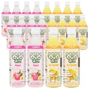 혼합세트 해태음료 봉봉 큐브 350ml 복숭아 10pet + 망고 요구르트 10pet / 혼합20pet
