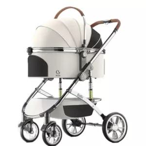 강아지 유모차 중형견 펫 카트 애견웨건 다견용 접이식 강아지유모차 경량 펫모차 애견 산책