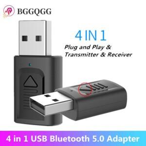 USB 블루투스 5.0 오디오 리시버 송신기 어댑터  PC TV 헤드폰용 RCA 3.5mm 잭  가정용 자동차 스테레오 사