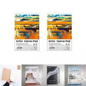 패드 유화용 스케치북 10매입 2개 캔버스 A5/문구/미술/색칠/아트/스케치/크로키/수채화/종이/초등/고급