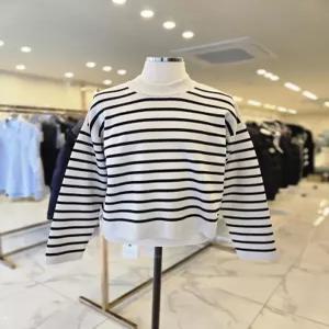 로고 자수 크루넥니트 UKS036 KN0041 194