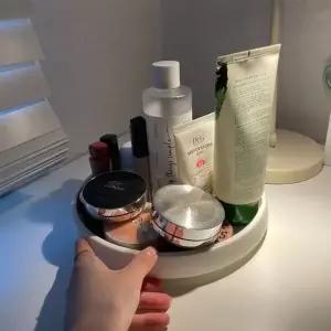 다용도 원형 회전 트레이 정리대 화이트 (WFKBIN3)