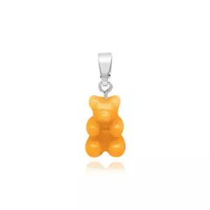 크리스탈헤이즈 노스텔지아 베어 클래식 택시 옐로우 실버 펜던트 참