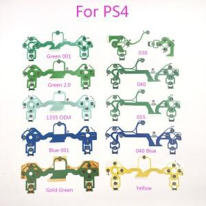 [호환품]PlayStation 4 PS4 Pro 슬림 컨트롤러 용 2PCS Dualshock 리본 회로 기판 전도성 필름 키패드 플렉