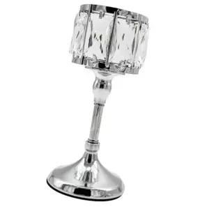 [하프클럽/]크리스탈 실버 촛대 방꾸미기 촛불 장식 은색 인테리어 소품