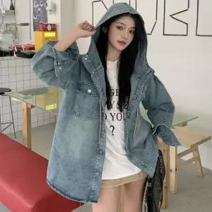 F007603_데님후드자켓 루즈핏 청남방 청야상 (WFKBOFL)