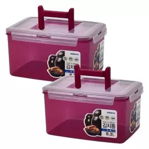 코멕스 뚜껑이 더 튼튼해진 김치통 마젠타 8.3L X 2개 (WFKBQI3)