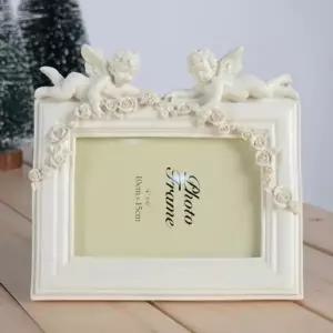 앤틱 아기천사 사진액자 아이보리 (KYR-W3CAFF4)