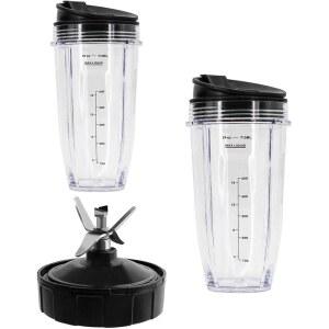 [미국배송] 10CM 직경 6핀 추출기 블레이드 교체 부품 24OZ 컵 포함 닌자 블렌더용 NUTRI NINJA AUTO IQ BL450-70 BL451-70 BL454-70 BL455-70 BL482-70