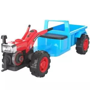 경운기 장난감 전동 블루 완구 탑승형 트랙터 배터리 리모컨 운전가능 운전 사륜