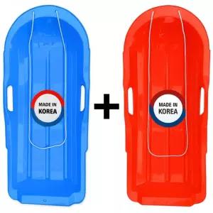 생담 국내생산 튼튼한 눈썰매 1+1 어린이 아동용 썰매 썰매장 스키장