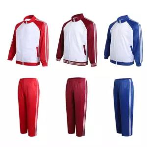 대만체육복 반팔 반티 단체복 학교 학생 트레이닝복 3종 세트 외투 반팔 긴바지