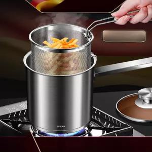 튀김냄비 튀김팬 튀김기 법랑튀김기  인덕션웍 캠핑 튀김솥