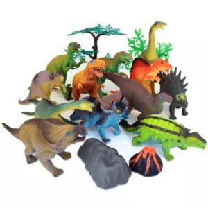 5살 공룡 관찰 피규어 모형 장난감 12종 세트 완구 미니어처 유아 어린이집 교육용 역할 놀이 미니어쳐 교