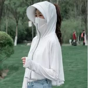여성자외선차단점퍼 썬캡 모자 상의 여름 자외선차단 햇빛가리개 아웃도어 둘레길