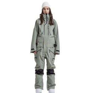 여성용 및 남성용 스키복 원피스 점프슈트 겨울 야외 방수 따뜻한 스노우슈트