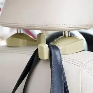 ( )마이카 헤드레스트 후크 2p세트(카키베이지) 차량용가방걸이