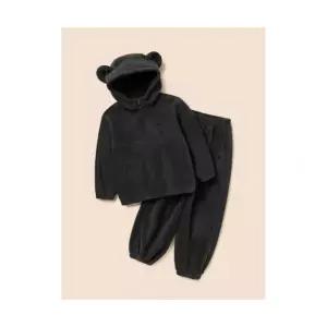 빈폴 키즈 플리스 곰돌이 긴소매 반집업  긴바지 2PCS 상하 세트 애쉬 BI5X41U014 308403