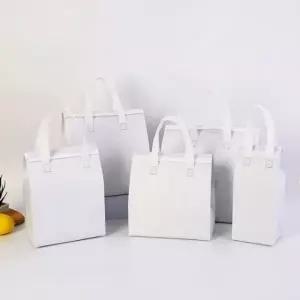 간이 소풍 은박 보온 보냉백 파우치 화이트