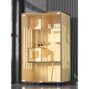 원목 실내 이동식 길고양이 애견하우스 고양이 심플 공간분리 공간 칸막이 주택 애묘 서랍형