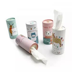 60매 휴대용 종이 캔티슈 원통형 티슈 차량 여행 판촉 단체선물 캐릭터 디자인