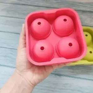 실리콘 얼음틀 아이스트레이 제빙용 틀 케이스 레드