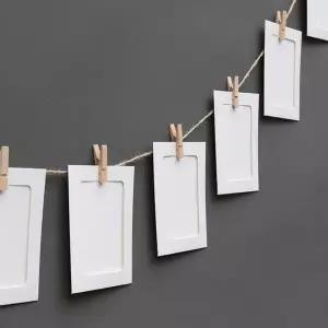 사진가랜드 종이액자 3x4 나무집게 페이퍼프레임 (KYR-WC2F126)