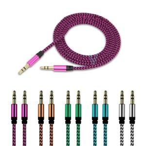 1M 잭 3.5mm 오디오 케이블 스피커 남성용 자동차 AUX JBL 호환 헤드폰 아이폰 호환 삼성 호환용