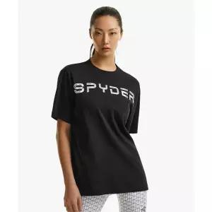 매장정품 스파이더 SPYDER 공용 레터링 로고 티셔츠 SPHMCNRS305UBLK 187597