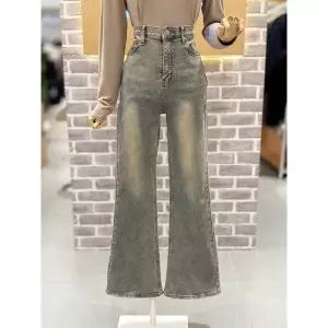 [레코브](대전신세계)속기모 워싱 부츠컷 데님팬츠(LC41F2DP004X)