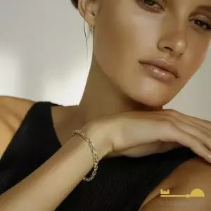 골든클레프 18K 투톤 싱가폴 팔찌