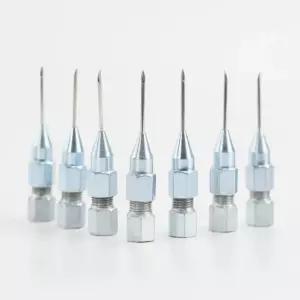 정밀 탈착식 니들 노즐 커플러 헤드 주입 팁 바늘 그리스건 구리스