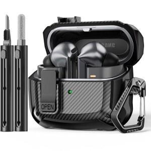 [포르르] 폴리슬라임 삼성 갤럭시 버즈3 FE (2025) / 프로 (2024) 케이스 및 잠금 클립 청소 키트 포함