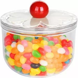 커스터드 30 플로즈 투명 플라스틱 캔디 병 뚜껑 쿠키 커피 등을 보관할 수 있는 식품 보관 - 주방 사무실