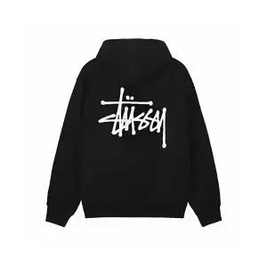 [기모선택]스투시 베이직 후드 집업 Stussy Basic Zip Hoodie 남녀공용 커플후드집업 선물포장 아우터