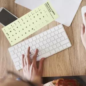 어둠 속빛나는 키보드 스티커 1.3X1.1Cm 노트북 데스크탑 컴퓨터용 무광택 Pvc 나이트 라벨 노트북