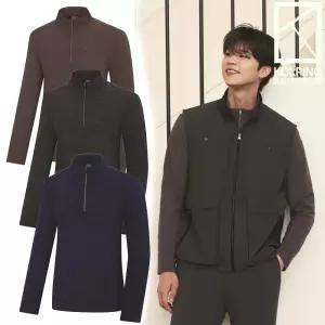 콜핑 남성 겨울 고급스런 멜란지컬러 초극세사 폴라폴리스 집업티셔츠 KWT0440M 잭포즌