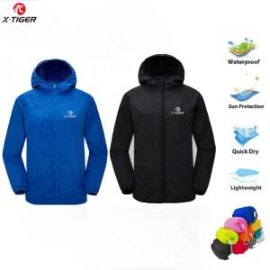 TIGER 스킨 하이킹 레인 자켓 코트 UV 빠른 캠핑 의류 건조 방수 윈드 브레이커 야외 낚시 남성 여성