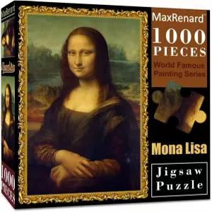맥스레나드 게임 1000피스 직소 퍼즐 미술 컬렉션 장난감 레오나르도 다빈치 모나리자
