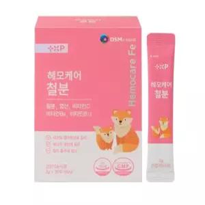 [플러스엑스팜] 철분제 헤모케어 철분 여성 청소년 유아 헤모글로빈 철 보충 2g x 30포 1개월분