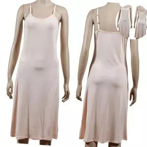 국산 인견 롱슬립 원피스 천연섬유 실켓 어깨끈조절