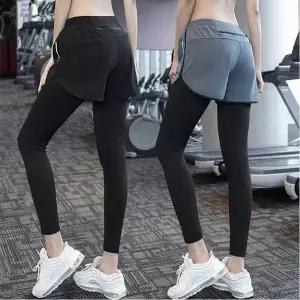 운동복 바지 여자 레깅스 일체형 타이즈 헬스 반바지