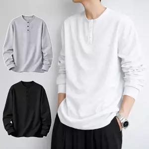 [모로엠] 남성 루즈핏 헨리넥 와플 티셔츠 DMG-TSA-Q4512250