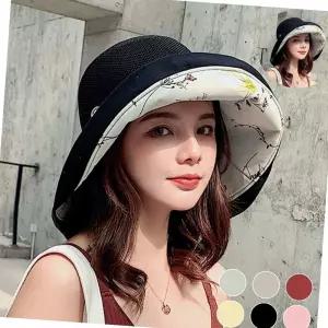 바캉스햇 와이드챙 스트랩 메쉬 여름용 여자 모자