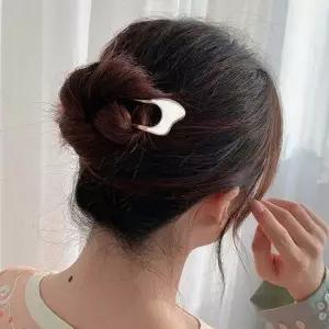 여자 한복 올림 머리 장식 메탈 비녀 장신구 헤어 핀 비녀빗핀