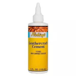 피빙스 가죽 공예 시멘트 - 4온스 빠른 건조 고강도 유연 재킷 신발 가구 지갑용 영구 접착 수리제 무독성