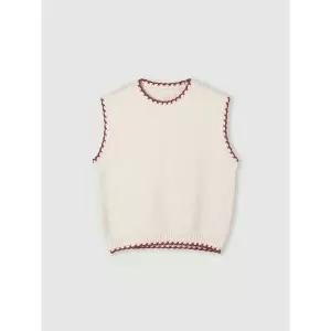 [하프클럽/코인코즈]스티치 니팅 베스트_CD5WV502