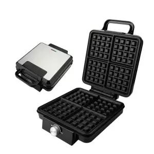 전기 메이커 팬케이크 4구 크로플 간식 와플기계 업소용 와플팬 팬 미니 제조기